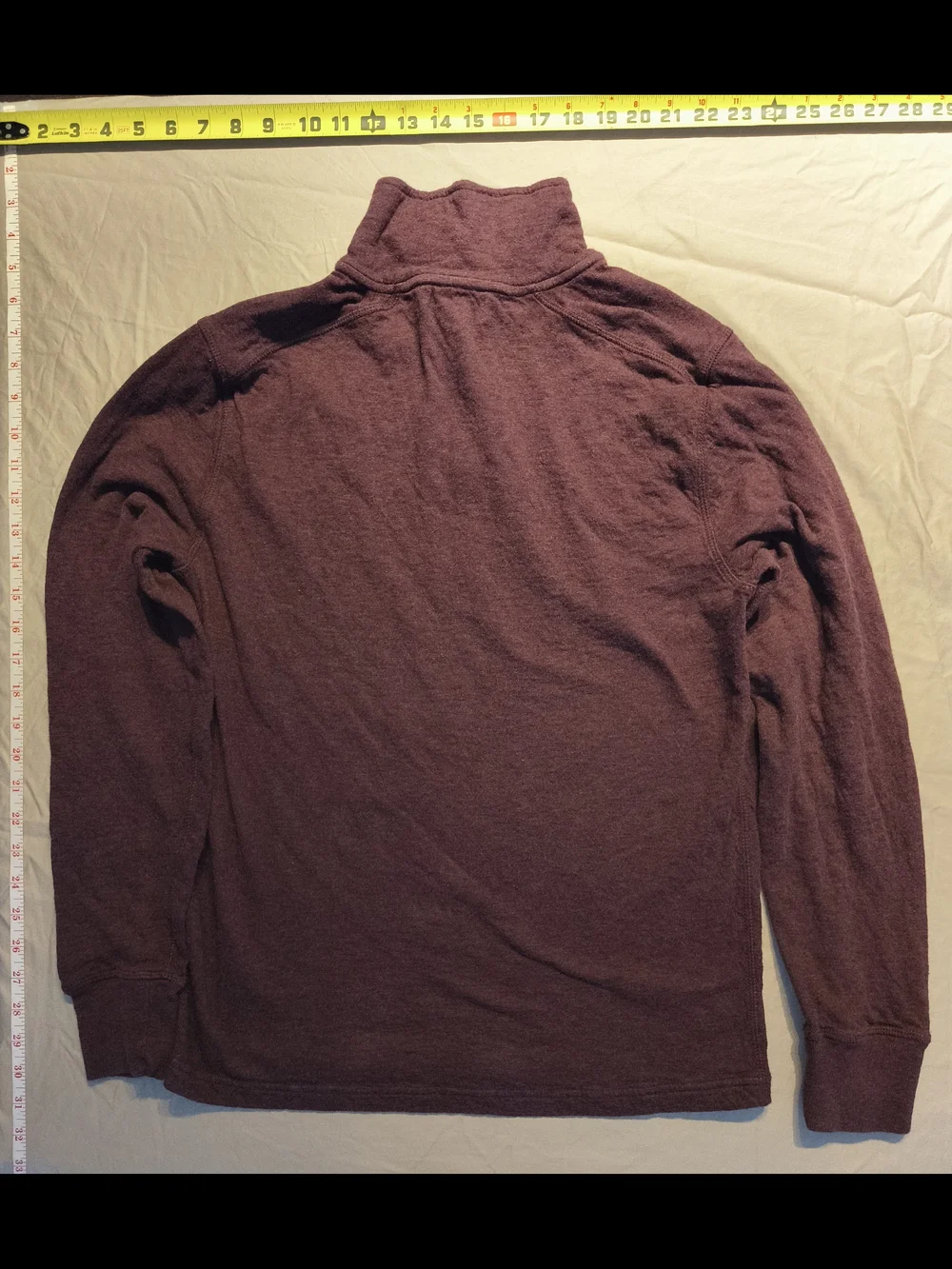 J. Crew Knit Goods Men's 1/4 Zip Sweater in Burgundy